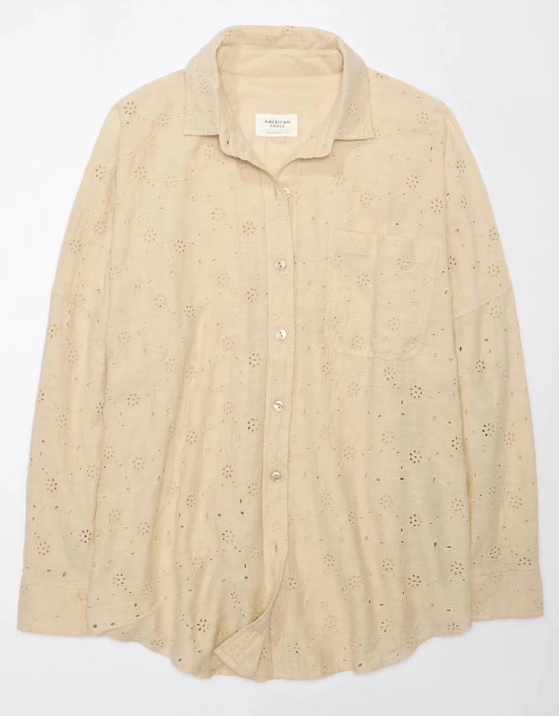 AE AE Go Big Oversized Eyelet Embroidered Shirt 3