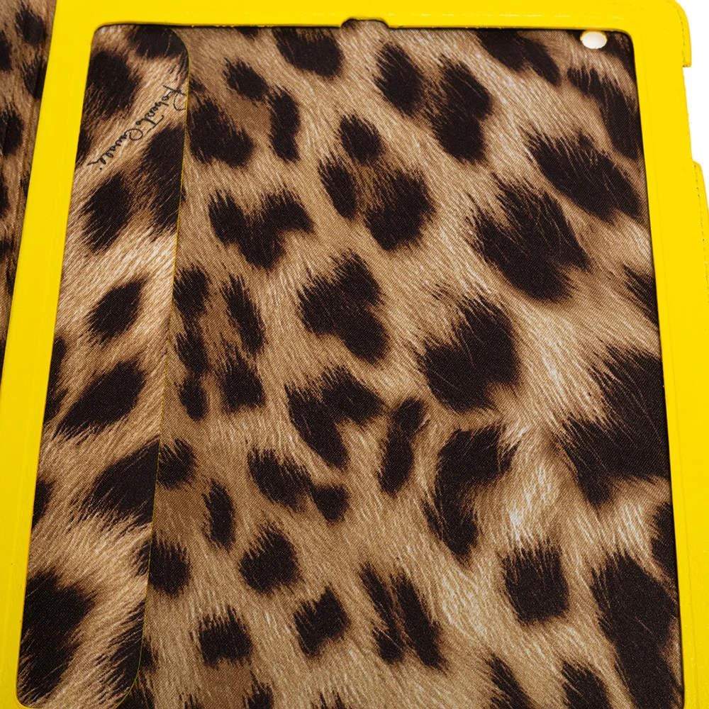 Roberto Cavalli Roberto Cavalli Yellow Leather Logo Buckle Detail Tablet Case 9