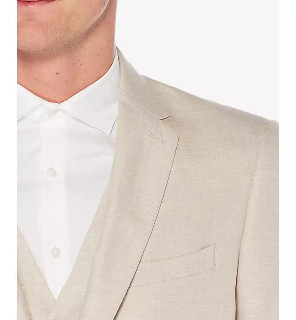 Perry Ellis Men's Herringbone Linen Blazer 5