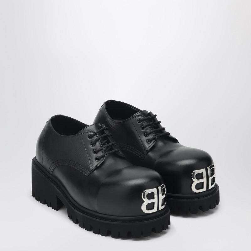 balenciaga stomper derby　41 Balenciaga Black Stomper Derbys Balenciaga
