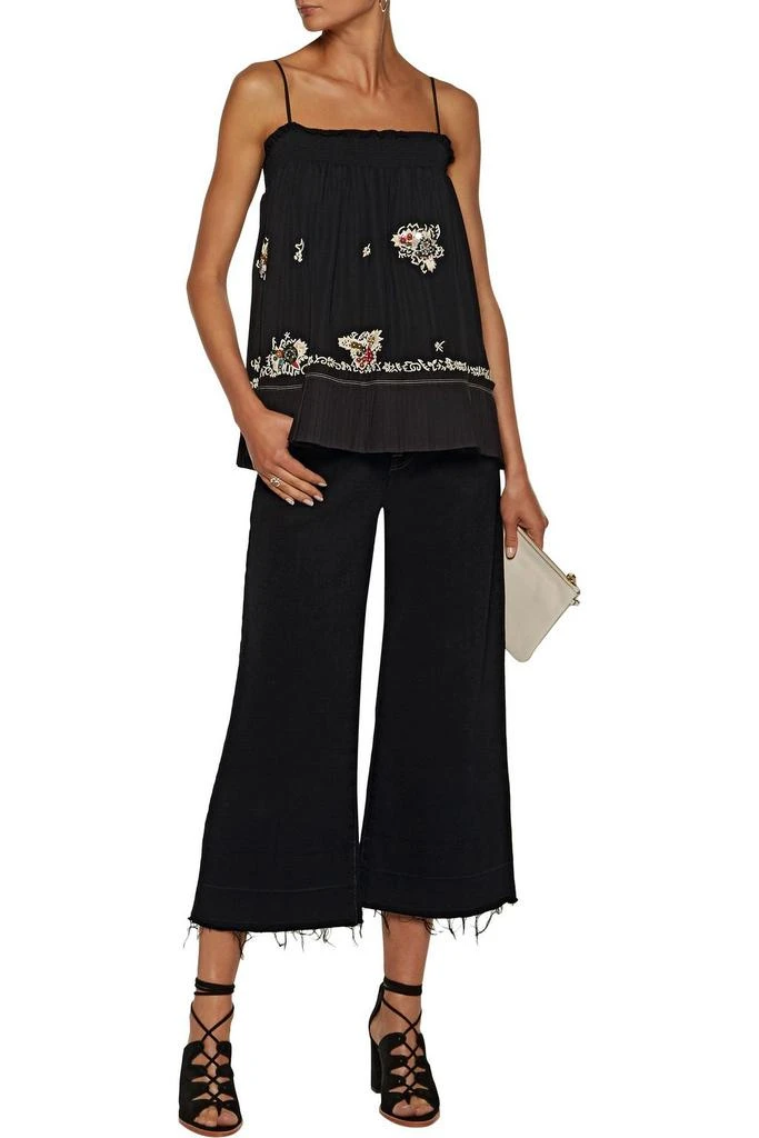 Derek Lam Embellished silk-chiffon top 2