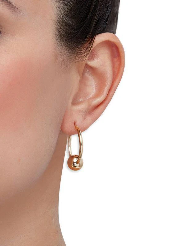 Saks Fifth Avenue 14K Yellow Gold Spherical Drop Earrings 5