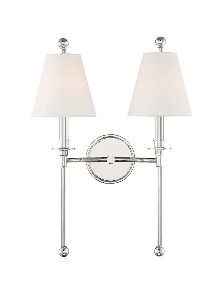 Crystorama Riverdale 2-Light Wall Sconce 1