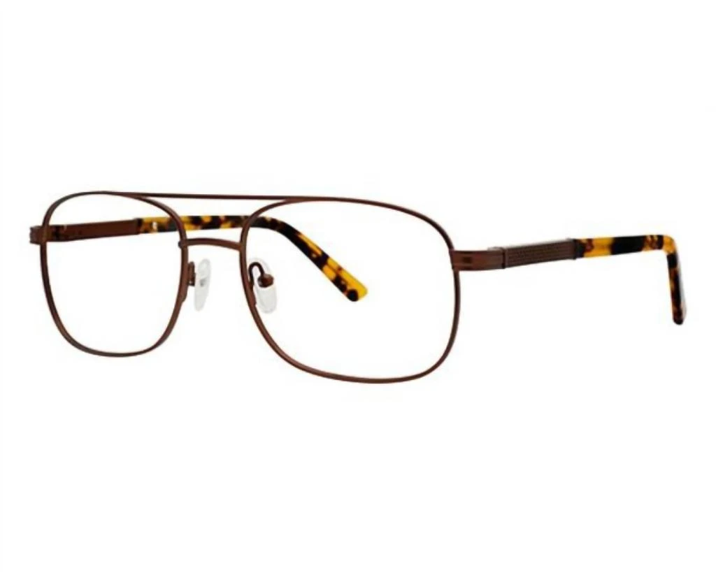 Giovani di Venezia Men
s Hawkeye Aviator Eyeglasses In Matte Brown/ Tortoise