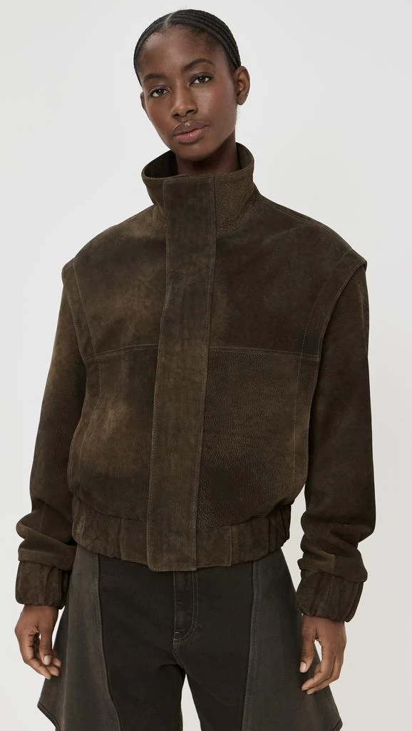 LaQuan Smith Bomber Jacket with Front Placket 6
