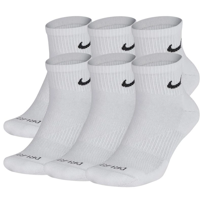 NIKE Nike 6 Pack Dri-FIT Plus Quarter Socks - Men's 1