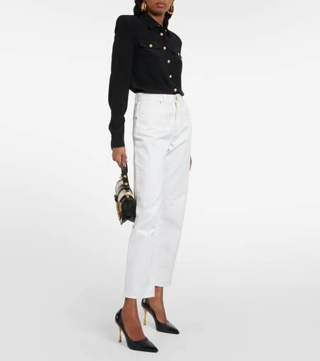 Balmain High-rise straight jeans 7