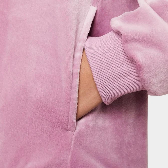 NIKE Girls' Nike Sportswear Velour Pullover Hoodie 5