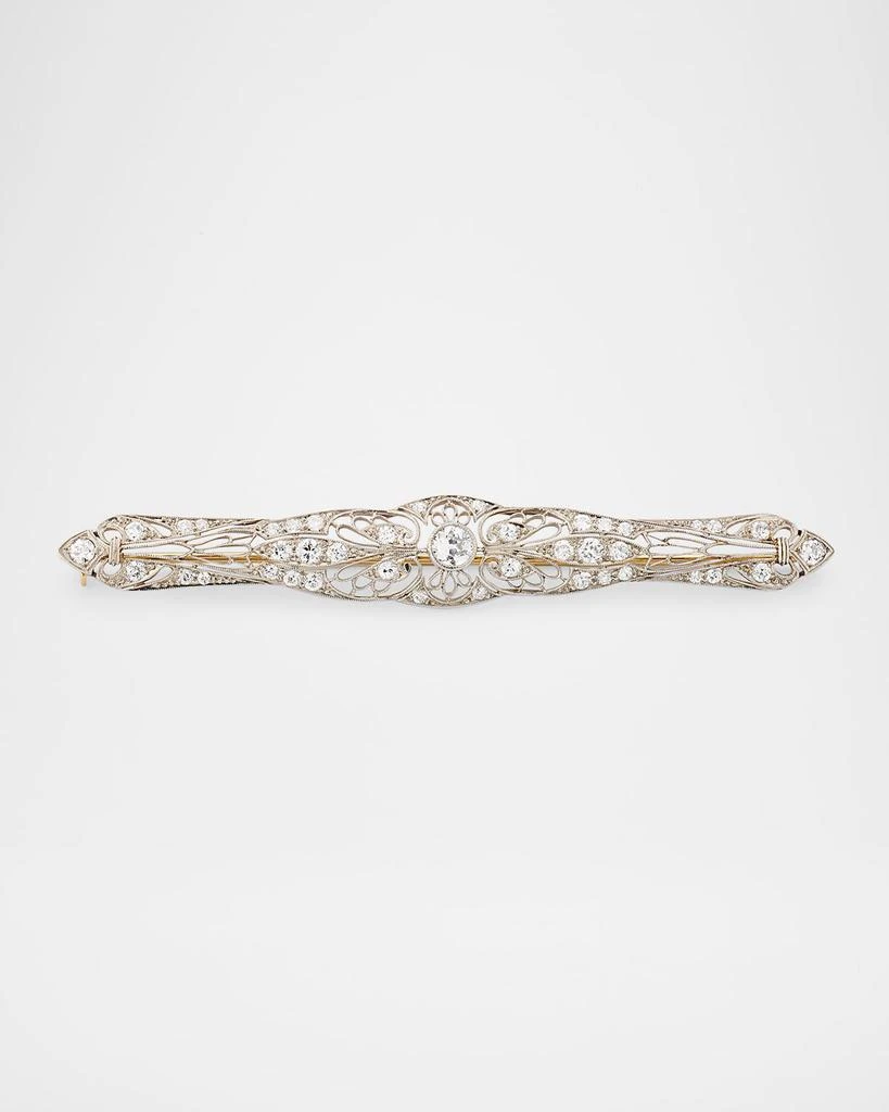 NM Estate Estate Platinum Filigree Edwardian Pin 1