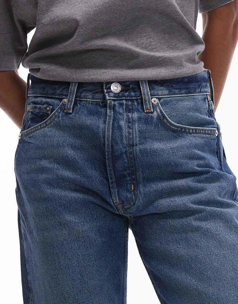 ARKET ARKET Snow straight leg jeans in dark wash blue 4