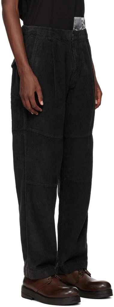MAHARISHI Black Hemp Cord Carpenter Trousers 2