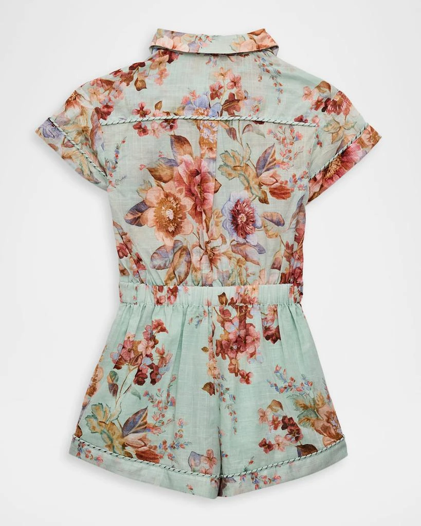 Zimmermann Girl
s Awaken Floral-Print Romper, Size 1-12 2
