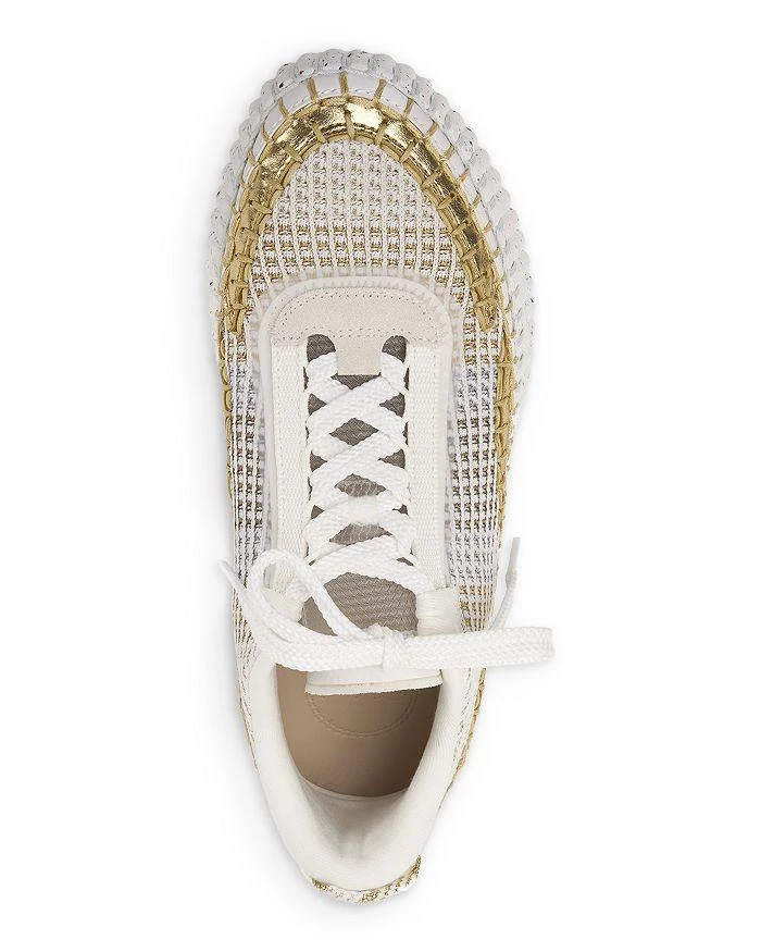 Chloé Women's Nama Woven Platform Low Top Sneakers 4