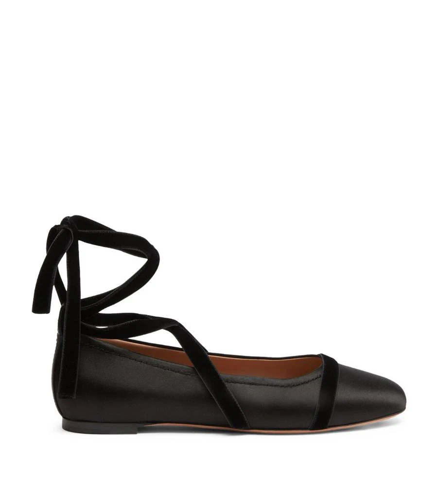 Malone Souliers Satin Spencer Ballet Flats 1