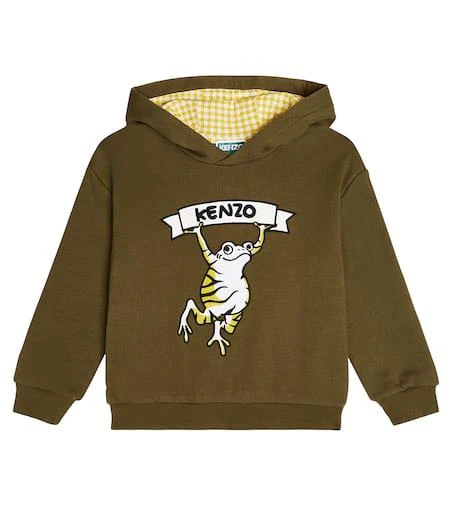 Kenzo Kids Baby cotton-blend fleece hoodie 1