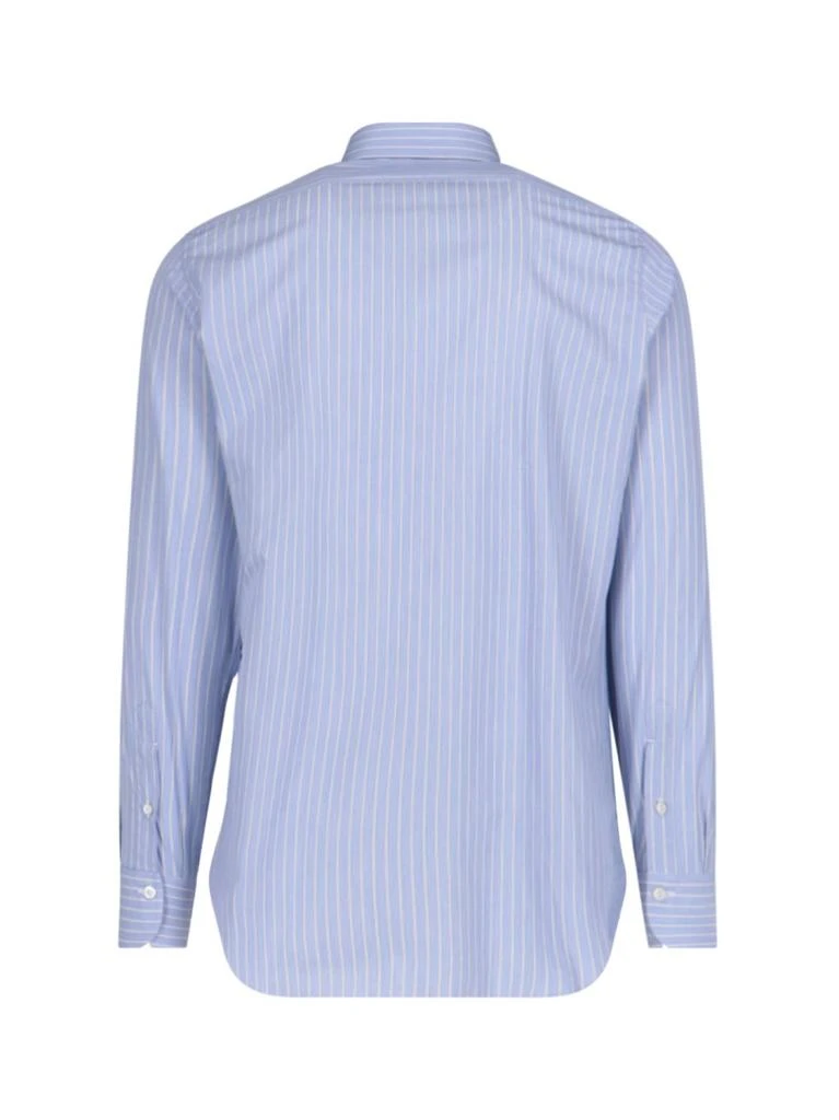 Finamore Milano' Striped Shirt – Light Blue 2