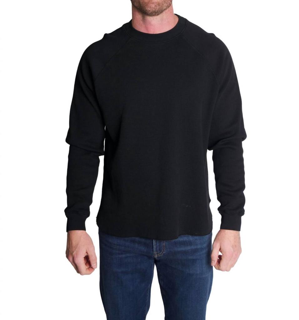 Knickerbocker Raglan Mock Neck In Black