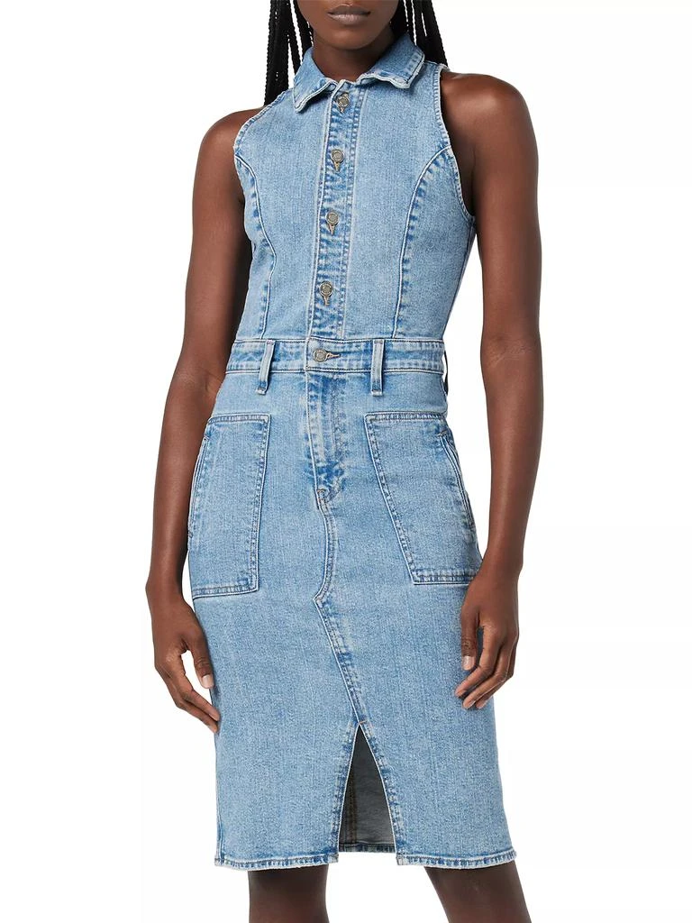 Hudson Denim Halterneck Utility Dress 4
