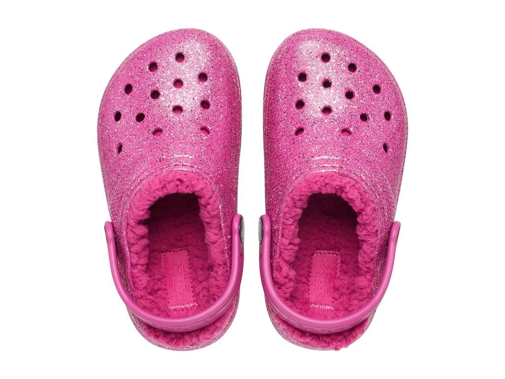 Crocs Kids Classic Lined Glitter Clog (Little Kid/Big Kid) 2