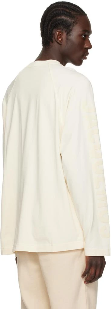 Jacquemus Beige Les Classiques 'Le t-Shirt Typo manches longues' Long Sleeve T-Shirt 3