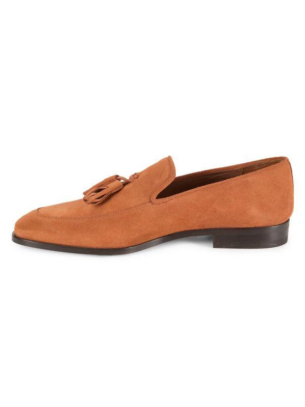 Mezlan Apron Toe Suede Tassel Loafers 4