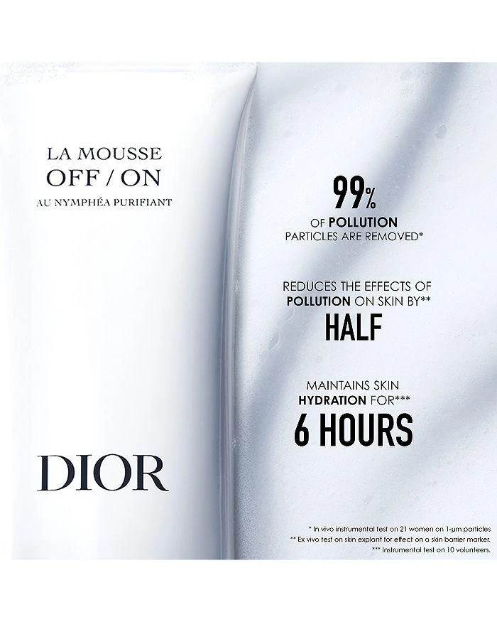 DIOR La Mousse OFF/ON Foaming Face Cleanser 5 oz. 2