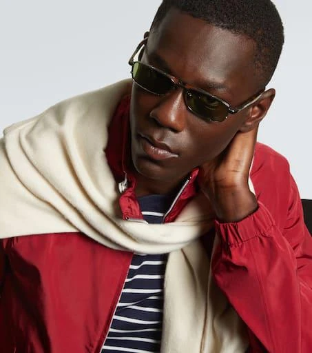 Brunello Cucinelli Paloma rectangular sunglasses 2