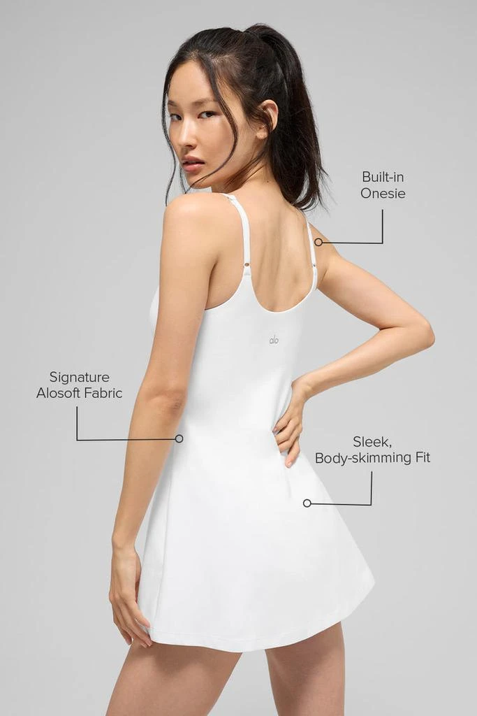 Alo Alosoft Encore Tennis Dress - White 2