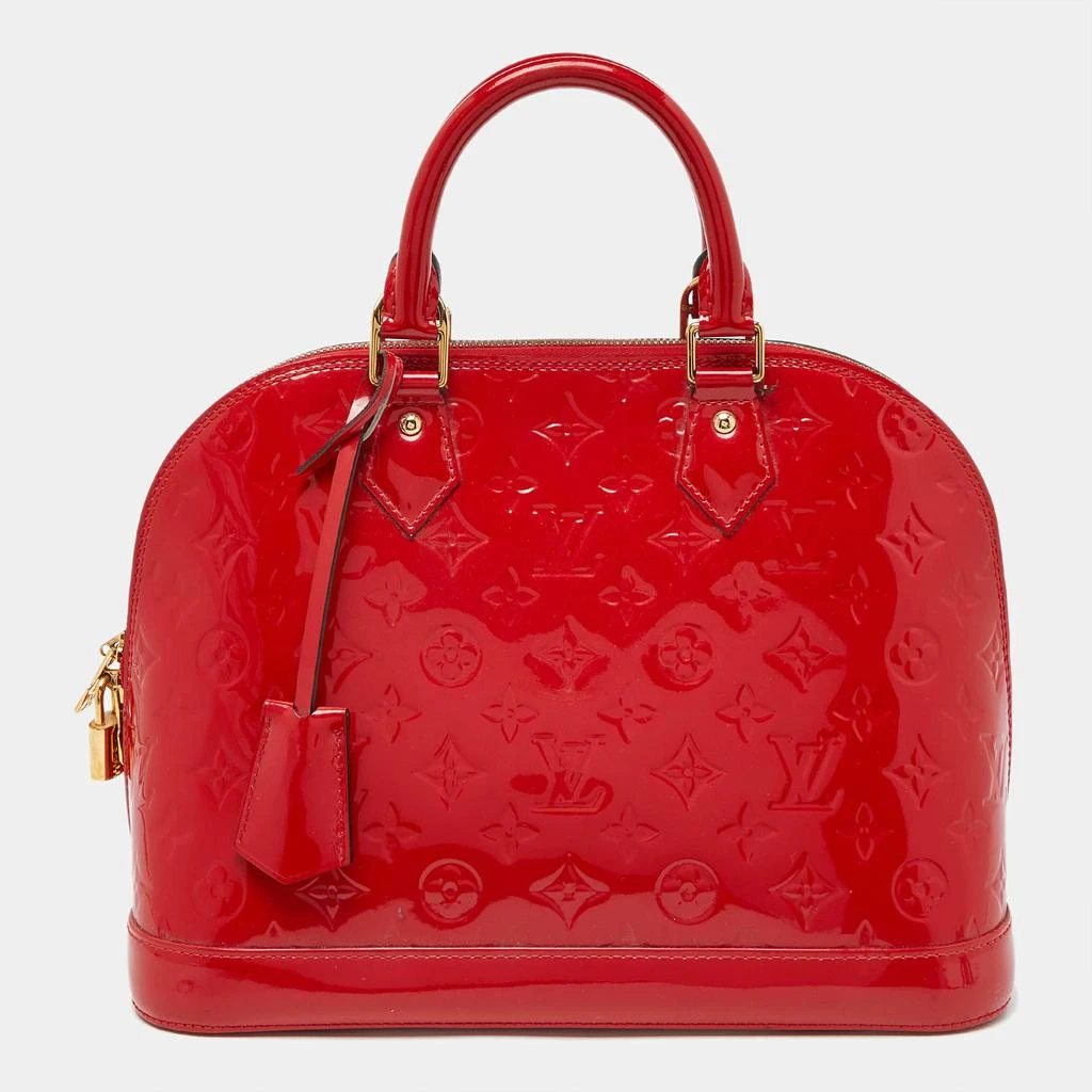 Louis Vuitton Louis Vuitton Orange Sunset Monogram Vernis Alma PM Bag 1