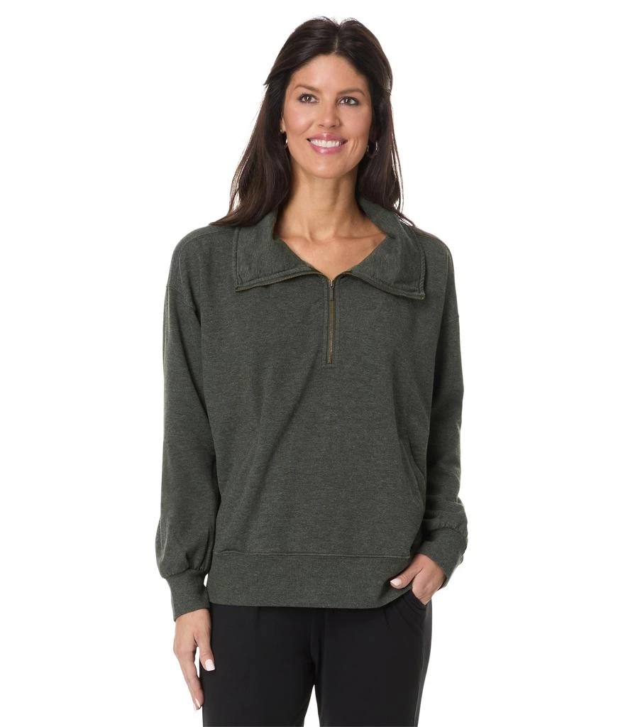 Mod-o-doc Long Sleeve Zip Collar Sweatshirt 1