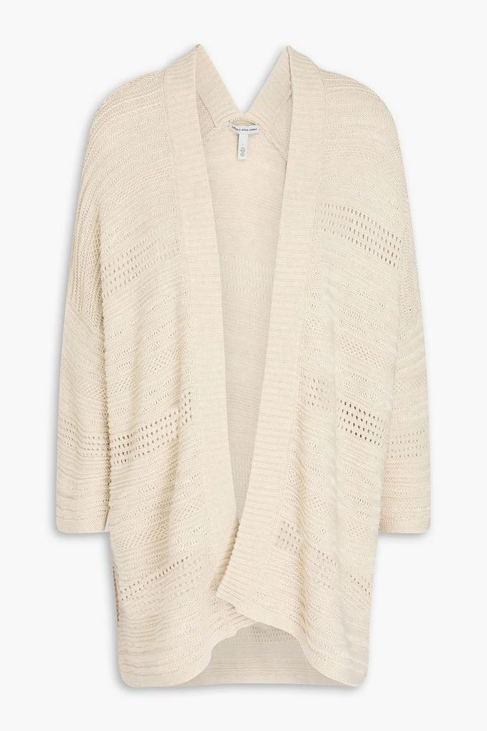 COTTON BY AUTUMN CASHMERE Pointelle-knit cotton cardigan 1