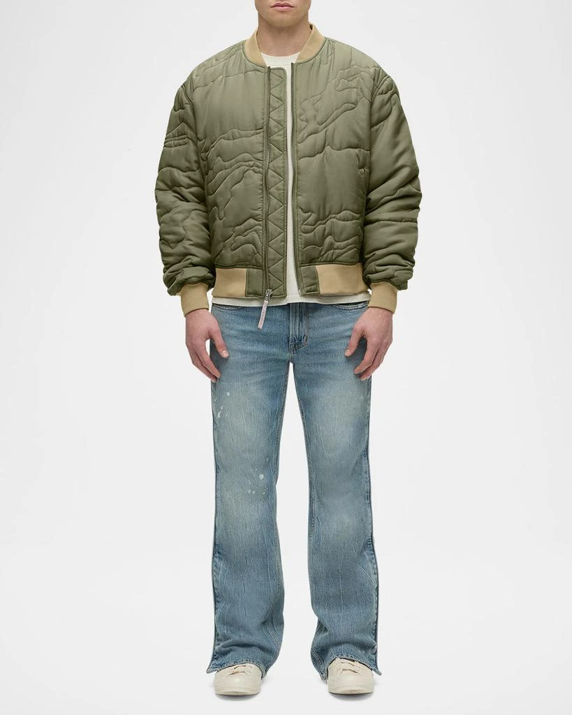 Hudson Men's Quilted Nylon Bomber Jacket 2