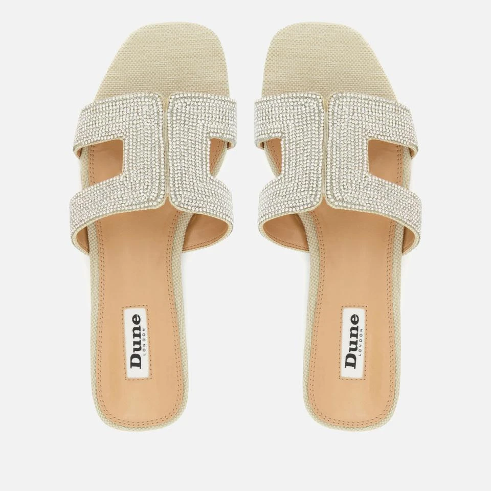 Dune DUNE LONDON WOMEN'S LOUPE EMBELLISHED LEATHER SANDALS 4