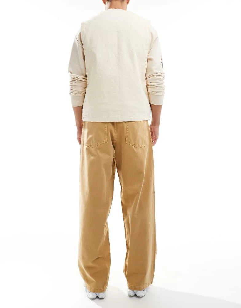 ASOS ASOS DESIGN super baggy jeans in beige 2