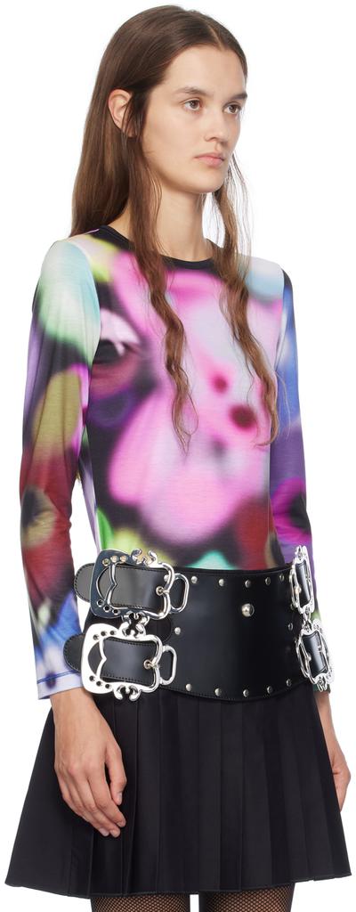 CHOPOVA LOWENA Multicolor Airbrush Bear Long Sleeve T-Shirt