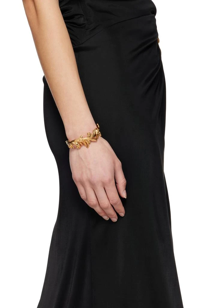 Versace Gold Barocco Leaf Bracelet 3