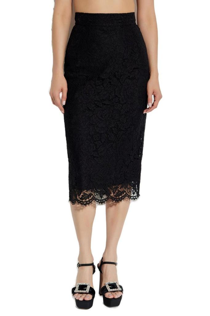 Dolce & Gabbana Dolce & Gabbana High Waist Lace Skirt