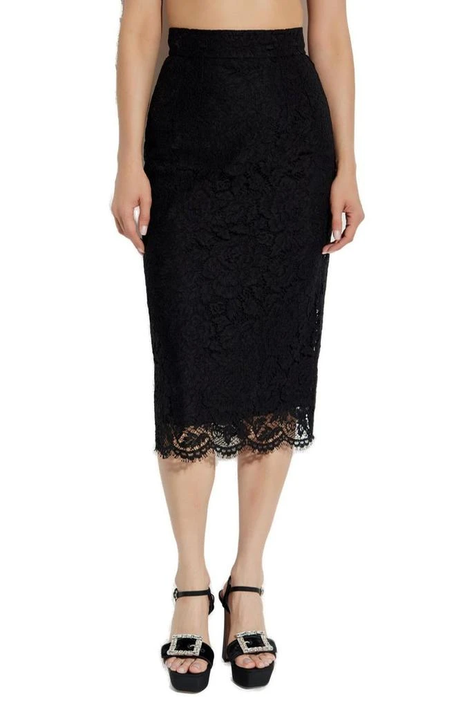 Dolce & Gabbana Dolce & Gabbana High Waist Lace Skirt 2