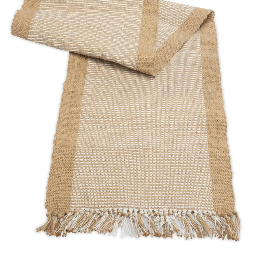 Hivvago Woven Jute Table Runner 79.5"L 2