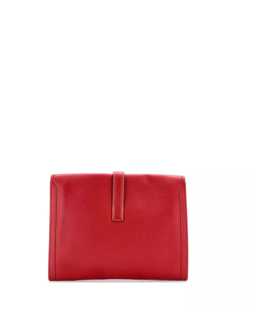 Pre-Owned HERMÉS Pre-Owned Hermes GM Jige Clutch Epsom 4