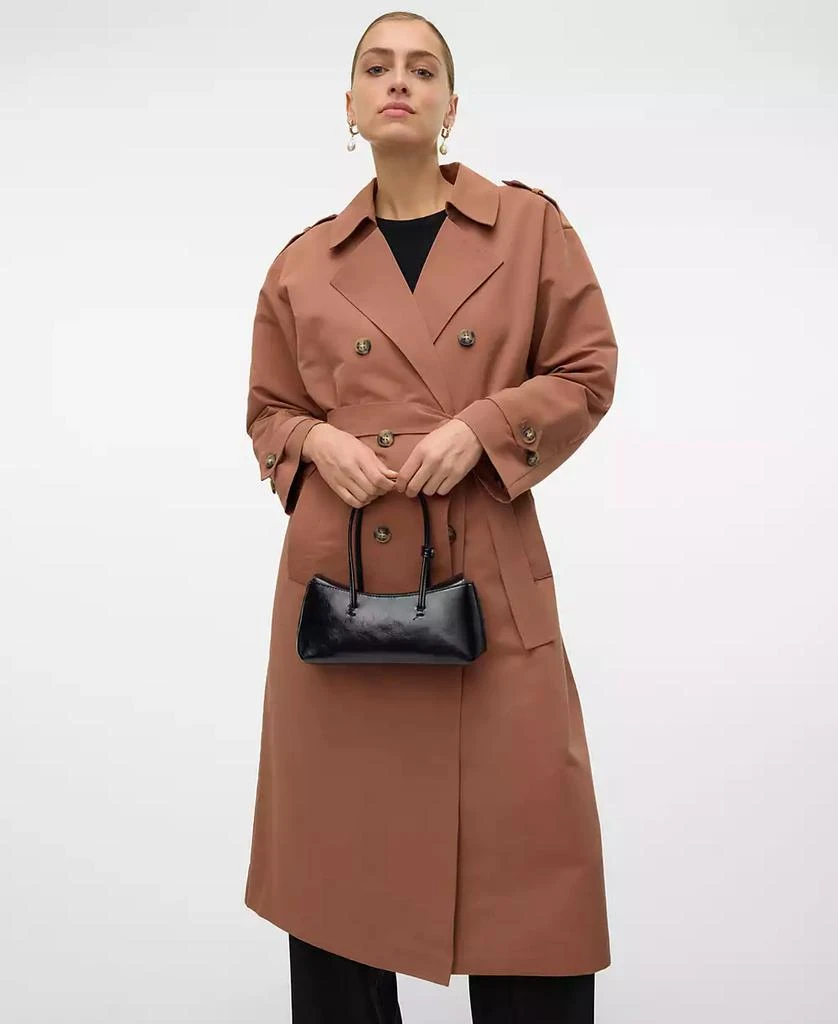 VERO MODA Women's Chloe Belted Trench Coat 4
