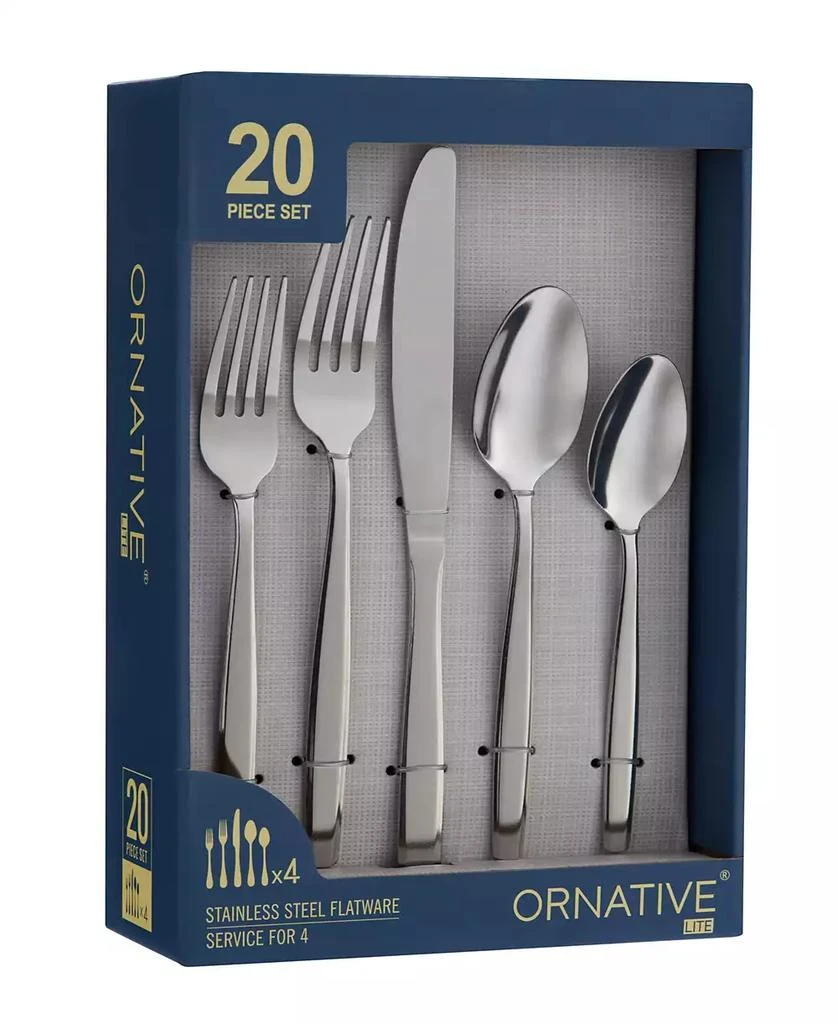 Ornative Amias 20 Piece Flatware Set, Service for 4 6