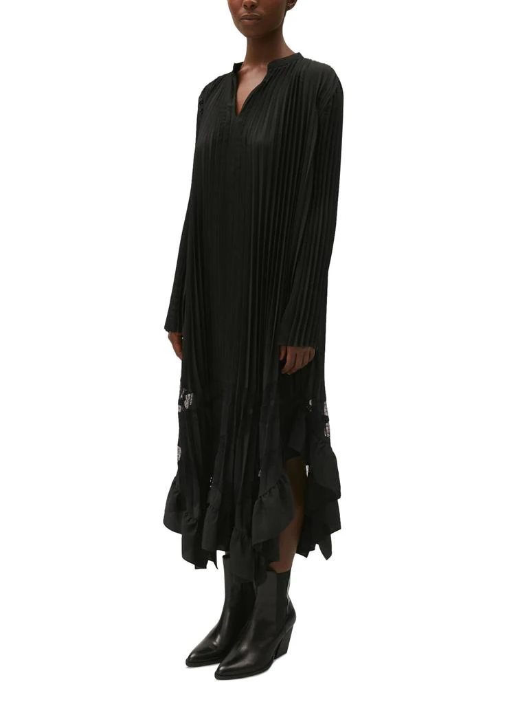 CLAUDIE PIERLOT Pleated long dress with ruffles 6