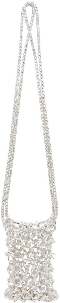 Martine Ali Silver Chainmail Bag