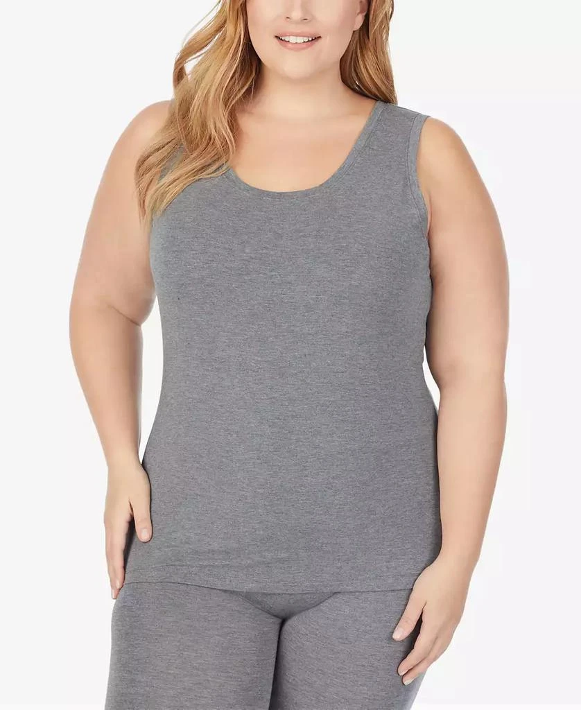 Cuddl Duds Plus Size Softwear with Stretch Reversible Tank Top 1