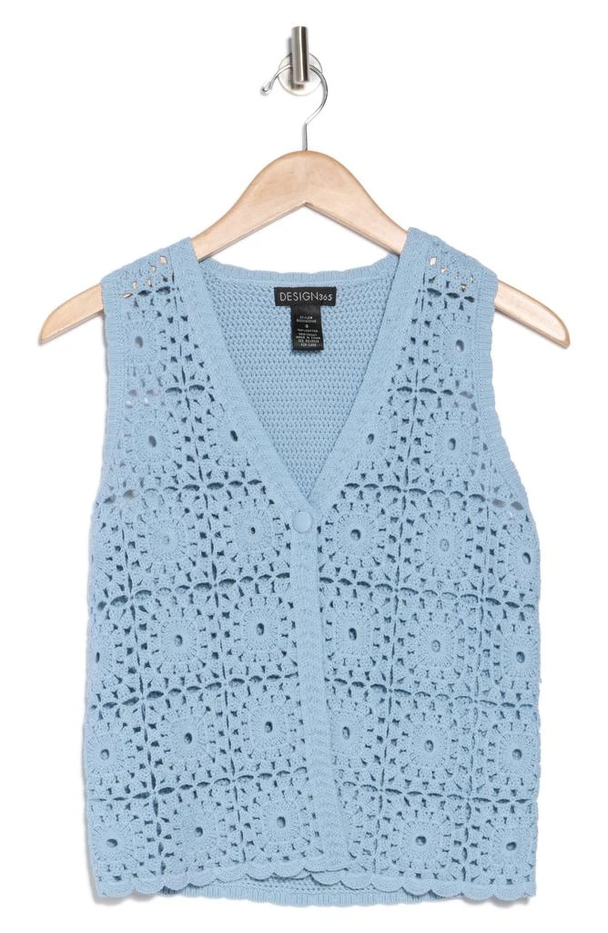 Design History Granny Square Crochet Sweater Vest 3