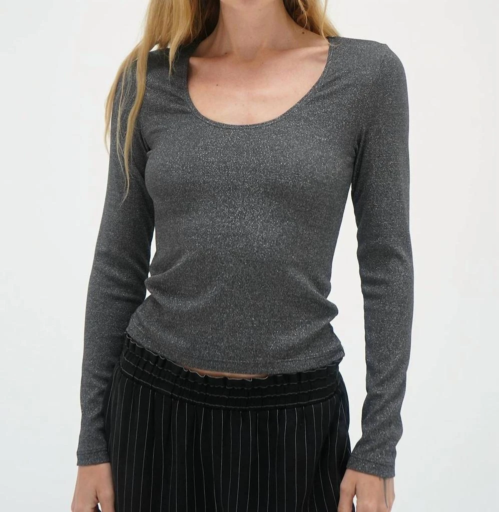 LNA Lna - Jacinda Lurex Rib Top 1