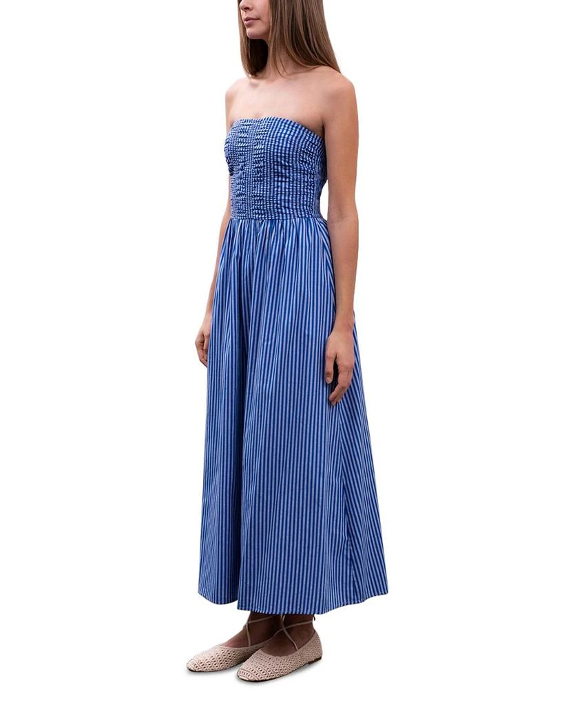Moon River Shirred Poplin Maxi Dress 5