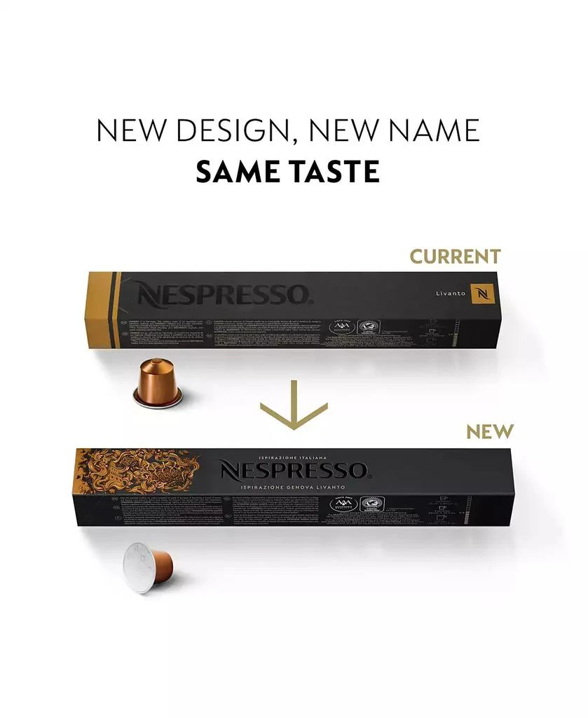 Nespresso Capsules OriginalLine, Ispirazione Genova Livanto, Medium Roast Espresso Coffee, 50-Count Espresso Pods, Brews 1.35-oz. 2