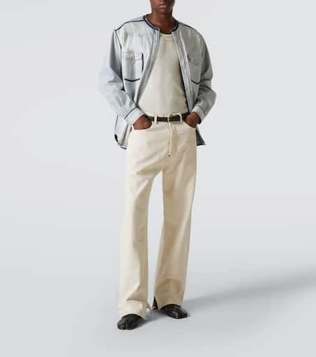 MAISON MARGIELA Embellished denim overshirt 2